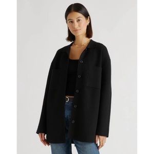 Quince Women's Eco-Knit Milano Stitch Shirt Jacket